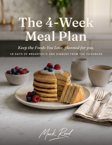 Cover of the 4-Week Meal Plan by Mark Reed.